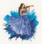 (image for) The Violinist Watercolours by John Clayton